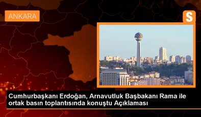 Cumhurbaşkanı Erdoğan: Arnavutluk, Filistin halkıyla dayanışma sergiledi
