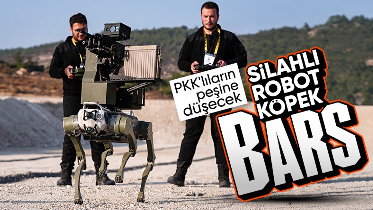 BORAN-6 Keskin Nişancı Yarışması’nda silahlı robot köpek “Bars” sergilendi